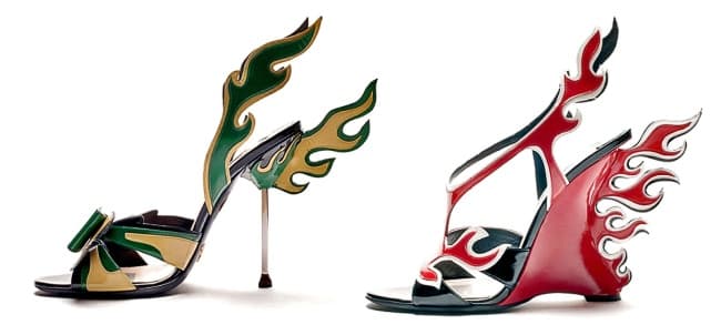 Zapatillas en homenaje a aves exóticas.