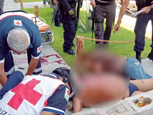 Disparos. En el ataque fallecieron tres personas.