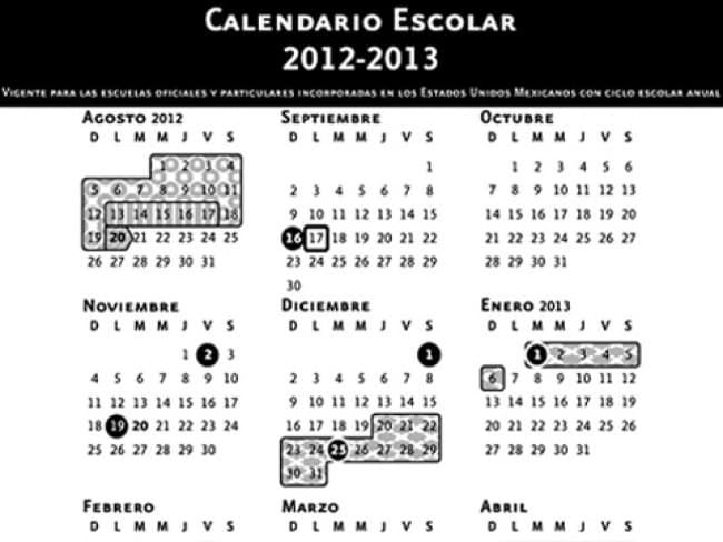 El calendario escolar prevé 200 días de clase, e incluirá dos periodos vacacionales.