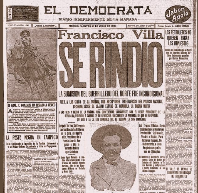 Villa se rindió.