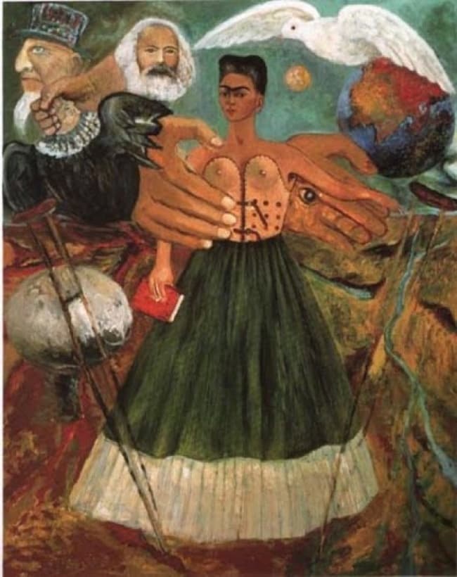 ‘El Marxismo dará salud a los enfermos’ de Frida Kahlo. ARCHIVO