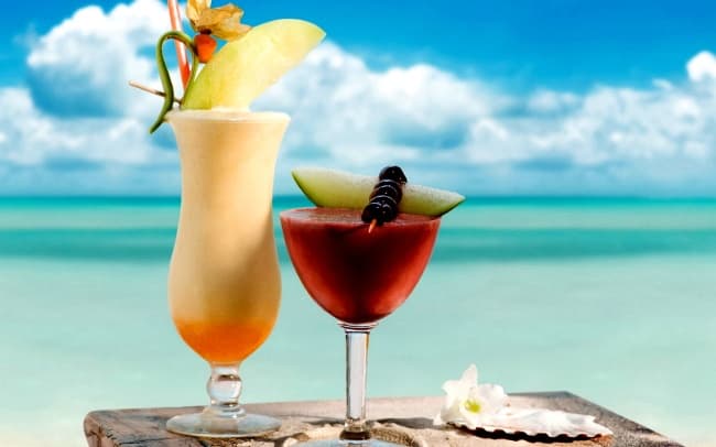 Exóticas y refrescantes bebidas