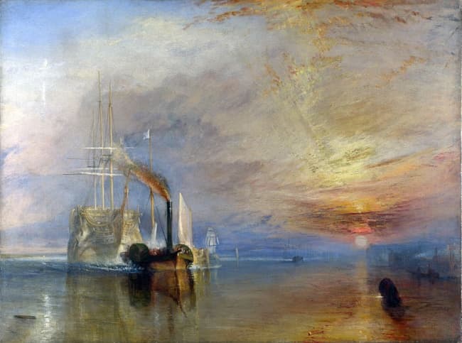 Esta pintura es el reflejo de un momento que el mismo Joseph vivió cuando el HMS Temeraire, uno de los mayores símbolos de la Marina Real Británica, era traslado a su destino final desde la base de la flota hasta el desguace. INTERNET