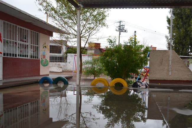 Daños e inundaciones. Ocho escuelas sufren inundaciones.