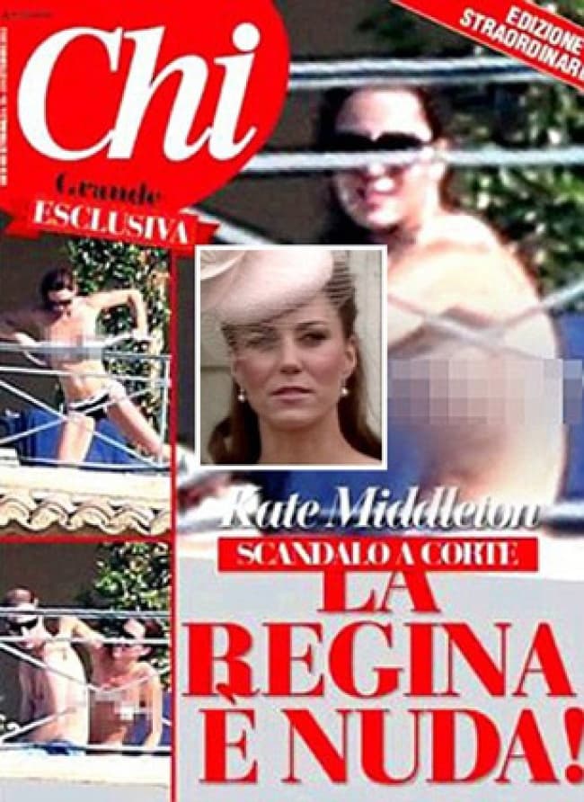 Titulado “La regina é nuda” (La reina está desnuda), el reportaje fue presentado en una “edición extraordinaria” e incluyó imágenes “robadas” del heredero al trono británico y su esposa cuando vacacionaban en Francia. (ESPECIAL)