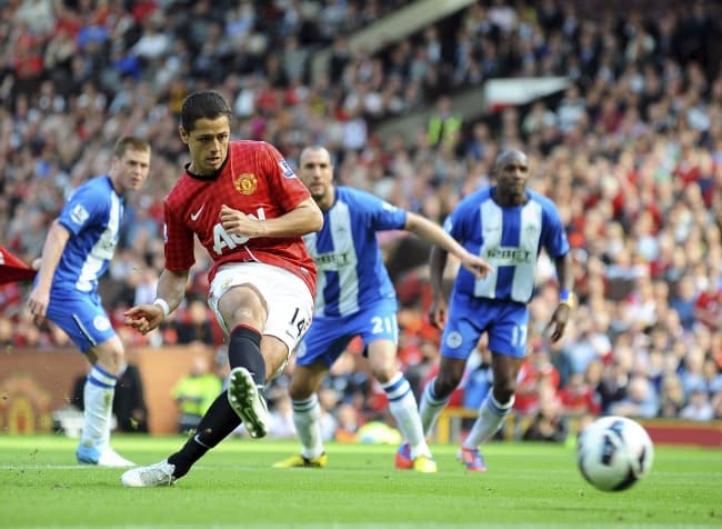El mexicano Javier Hernández. (EFE)