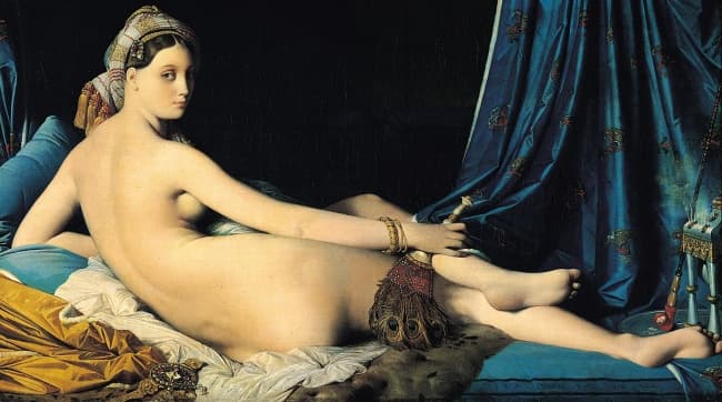 En la obra, Dominique representa una odalik, palabra turca que significa odalisca y que designa a una mujer del harén.