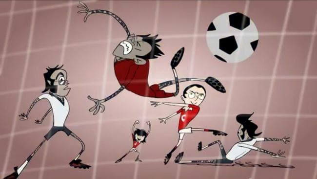 La caricatura “Chicharito United” presenta al delantero mexicano en un corto hablado en inglés en su mayoría, que dura aproximadamente cuatro minutos. (INTERNET)