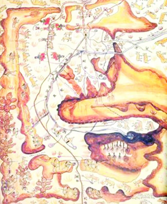 Mapa 1588. AGI. Biblioteca de la Real Academia de la Historia de Madrid.