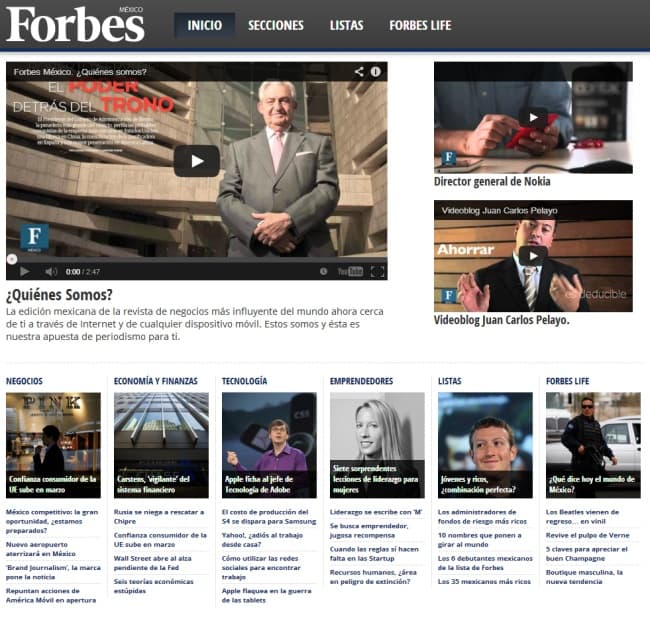 La edición online de la revista para México contará con la colaboración de renombrados líderes y especialistas del país. FORBES MÉXICO