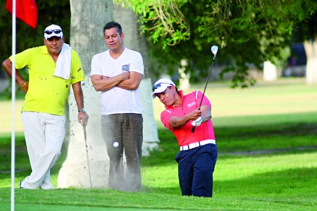 Vicente Ríos ha escalado categorías en el golf hasta llegar a ocupar puestos importantes en algunos torneos en los que ha participado.