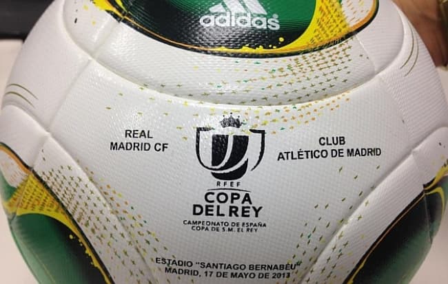 Adidas ha diseñado un balón exclusivo para la final de la Copa del Rey del próximo viernes que enfrentará a Real Madrid y Atlético en el Bernabéu.