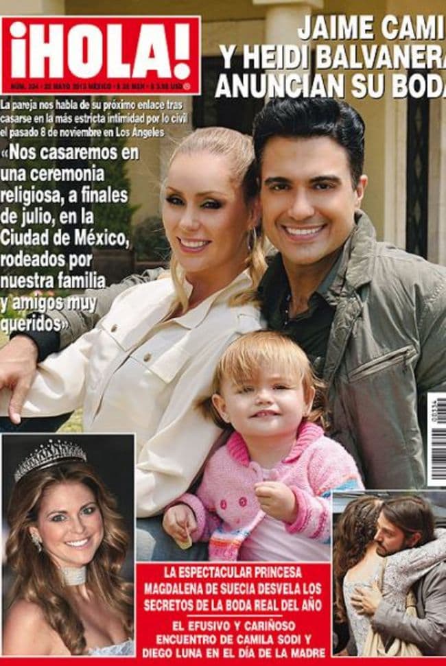 La pareja anunció en la revista Hola! su próximo enlace.