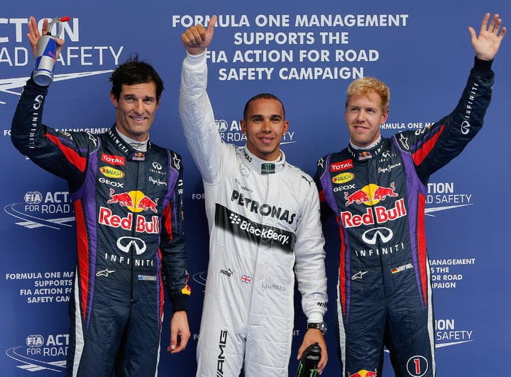 Hamilton le robó la 'pole' a Red Bull y Ferrari. (EFE)