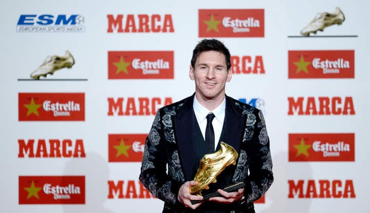 Mesi se ha convertido en el primer jugador en lograr tres Botas de Oro. (AP)