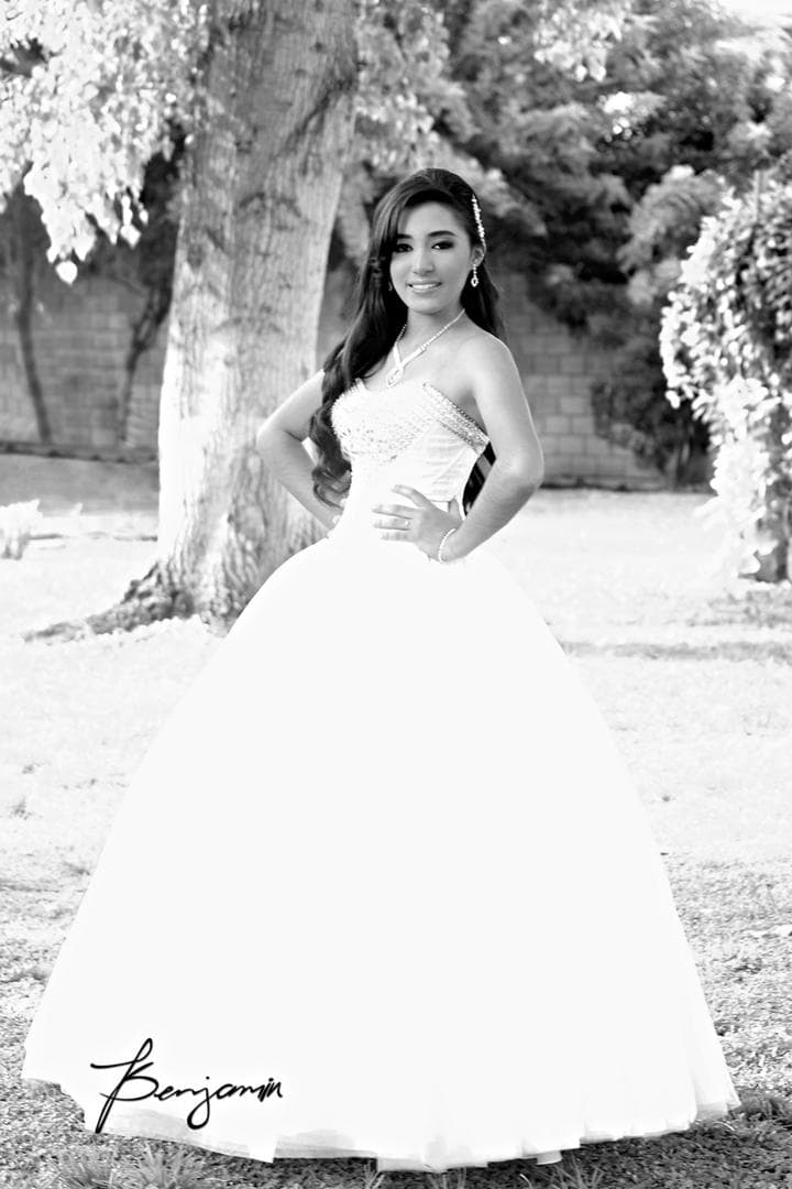Srita. Brenda Elizabeth Ortíz García lució radiante en sus quince años. - Benjamín Fotografía