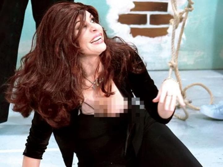 Durante su participación, Garza actuaba como la doble de Lucía Méndez y al protagonizar una supuesta pelea un movimiento brusco provocó que uno de sus pechos quedara expuesto. (IMAGEN TOMADA DE TVNOTAS)