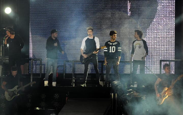 Con más de 30 millones de discos vendidos, One Direction llega a Argentina tras su paso por los escenarios de Colombia, Perú y Chile como parte de su gira 'Where We Are Tour'. (Archivo)