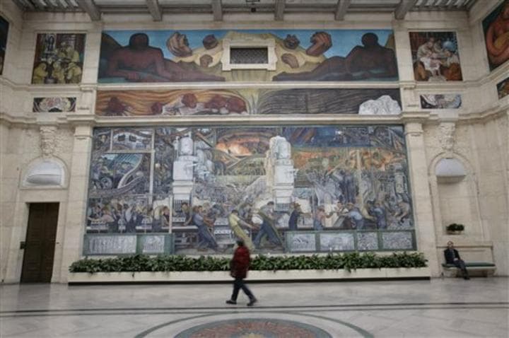 La exposición, que se presentará del 15 de marzo al 12 de julio de 2015, incluirá entre sus 80 obras los bocetos de Rivera para los murales de Detroit. (AP)
