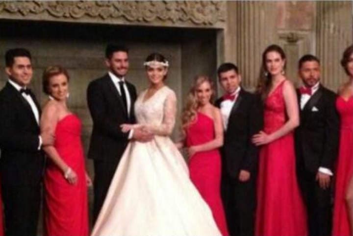Las primeras imágenes de la boda de Marisol González y Rafael Márquez Lugo ya circulan en la red. (Twitter)