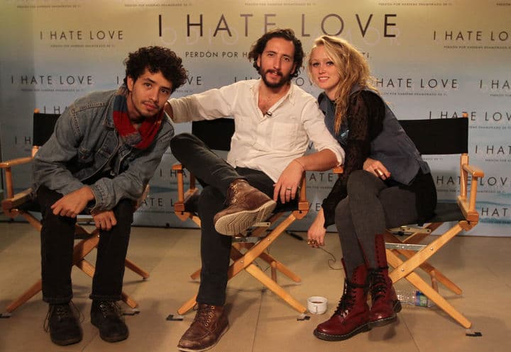 Equipo. Diego Cataño, Humberto Hinojosa y Diane Rosser espera que el filme sea un éxito.