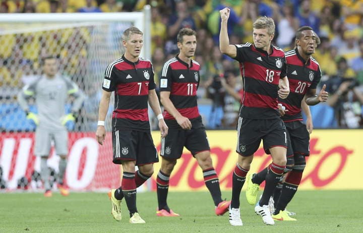 Alemania está conquistando el Mineirao de Brasil. (EFE)
