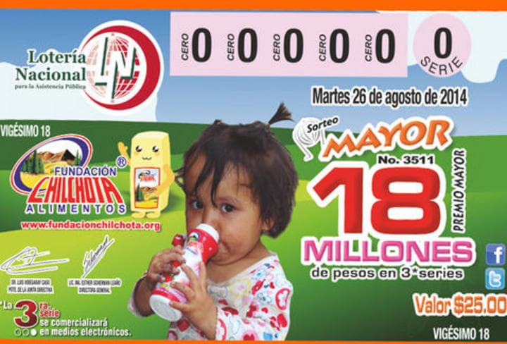 Actualmente ya circulan los billetes de lotería con la imagen de Fundación Chilchota A.C. (Especial)