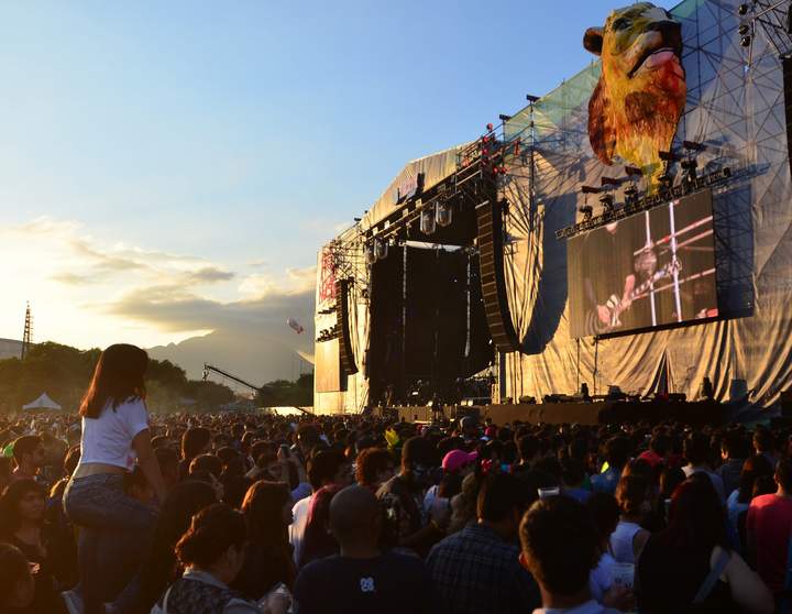 Concierto. En la segunda jornada del Festival Pa’l Norte, 63 mil personas estuvieron presentes.