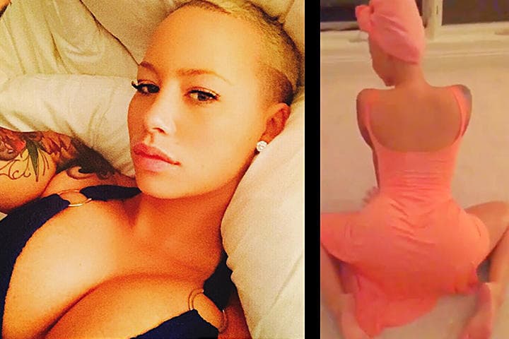 Amber publicó un sugerente video en internet. (INSTAGRAM)