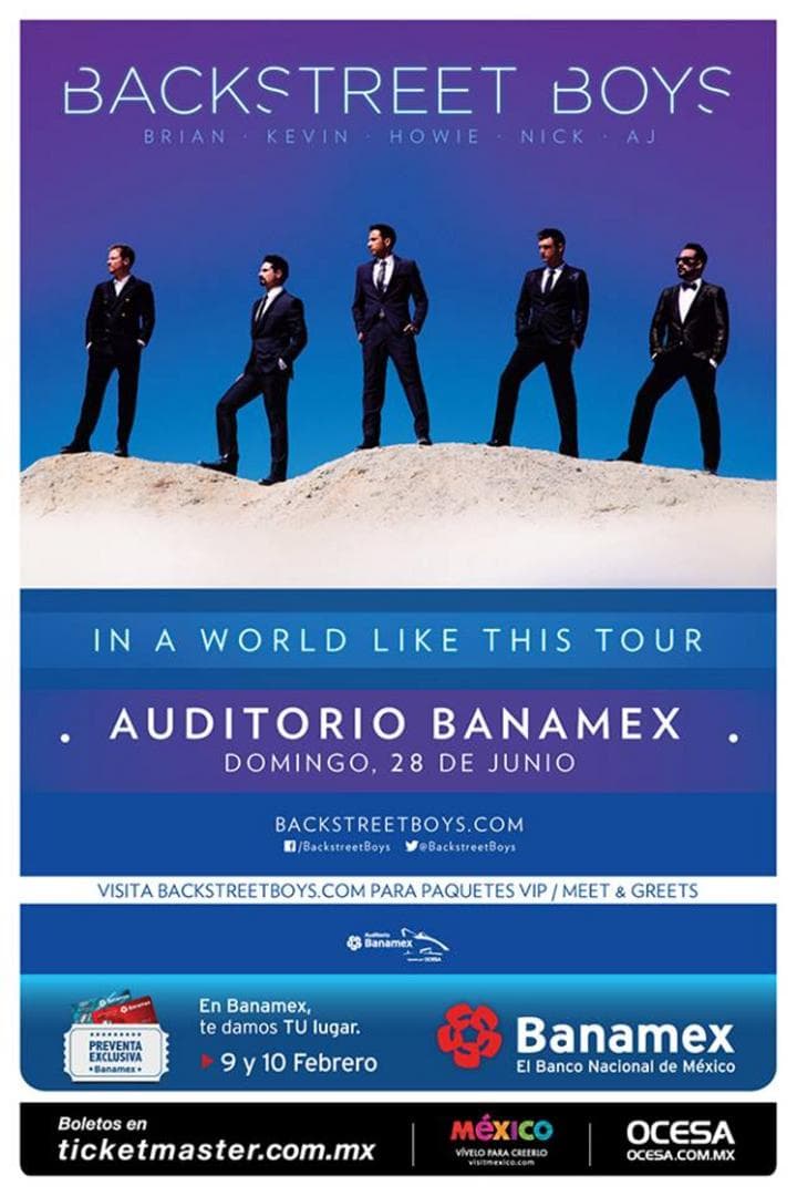 La legendaria 'boy band' traerá su gira In a World Like This a nuestro país.