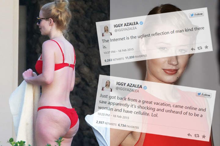 A través de la red se difundió una imagen de la rapera en bikini. (INTERNET)