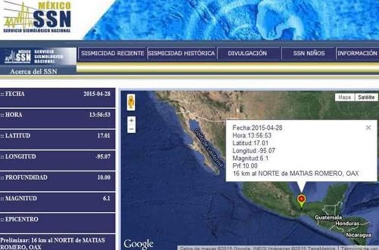 De manera preliminar, el SSN había reportado una magnitud de de 6.1 grados. (Especial)