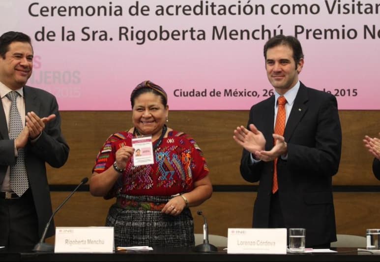 Tras ser acreditada por el INE como observadora, la Premio Nobel afirmó que visitará Guerrero para pedir que no se obstaculice la elección. (TWITTER)
