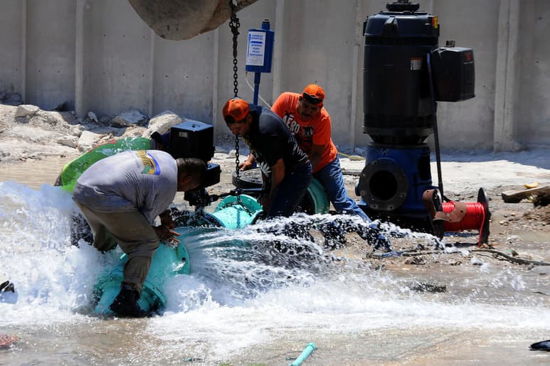 Agua. Con la puesta en marcha del pozo 39 en la colonia Lázaro Cárdenas, mejorarán servicio. (Jesús Galindo)