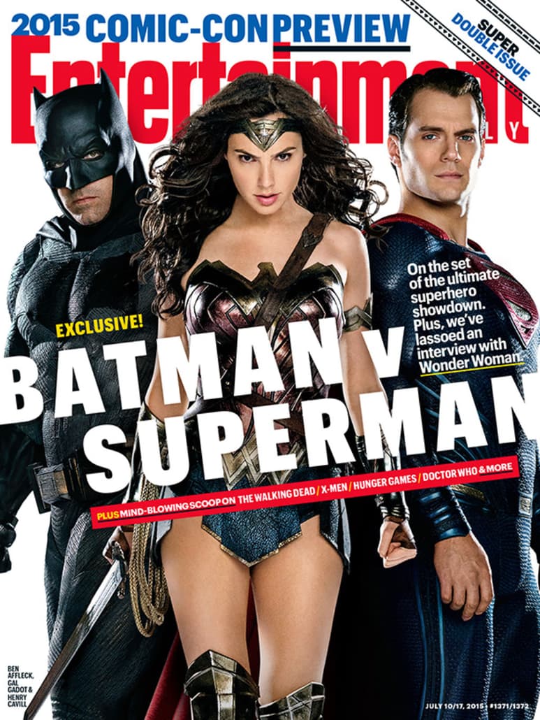 Personajes. La portada de la publicación permite ver a los protagonistas Ben Affleck y Henry Cavill junto a Gal Gadot, actriz quien dará vida a ‘Mujer Maravilla’, además se publicaron más imágenes sobre el tan esperado filme.