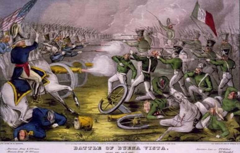 Los San Patricios en la Batalla de la Angostura.