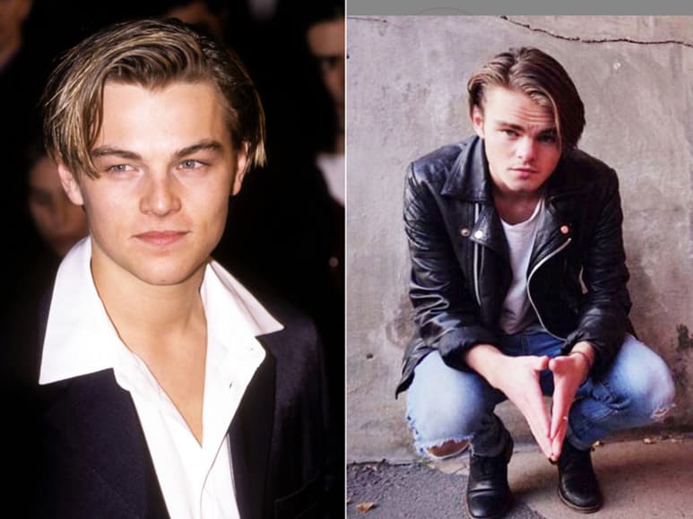 El joven sueco (der) tiene una gran similitud con Leonardo DiCaprio (izq). (ESPECIAL)