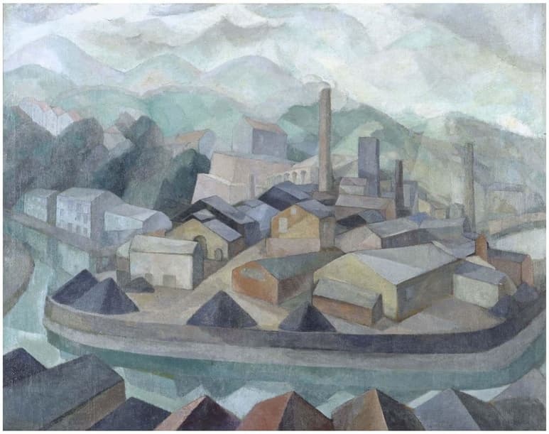 La fábrica dormida, de Daniel Vázquez Díaz se encuentra actualmente expuesto en el Museo Reina Sofía, a donde llegó en el año 2000. (ESPECIAL)