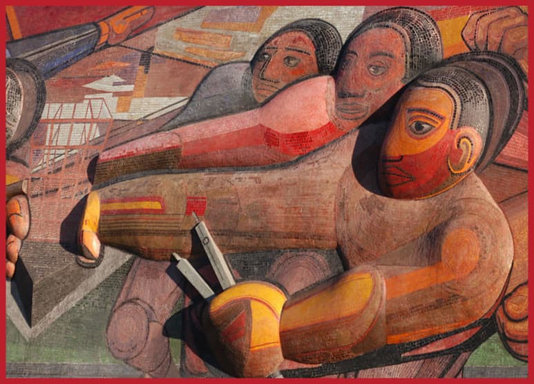 Realizado entre 1952 y 1956, el mural se ubica en el muro sur de Rectoría. (ESPECIAL)