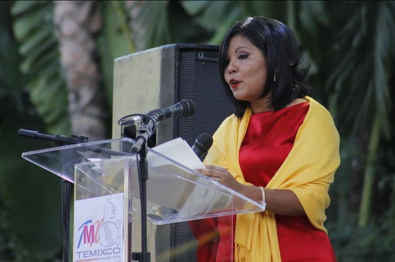 Gisela Mota rindió la protesta de ley ayer viernes alrededor de las 17:00 horas. (TWITTER)