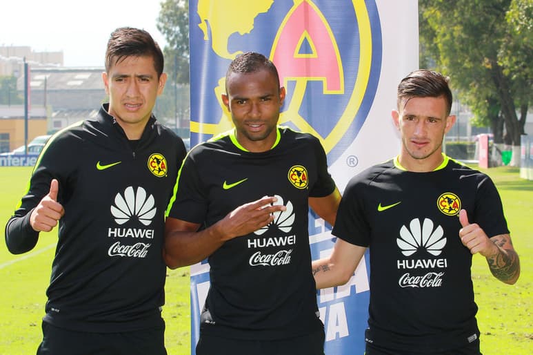Wiliam Da Silva, Brian Lozano y Jesús Moreno fueron presentados en Coapa. (JAMMEDIA)