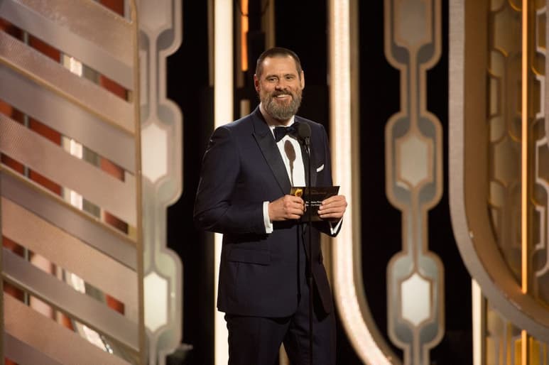 Reconocido por filmes de comedia como La máscara, Mentiroso, mentiroso, Ace Ventura y Los pingüinos de papá, el actor canadiense Jim Carrey festeja este domingo 54 años de vida como productor de I’m dying up here. (ARCHIVO)