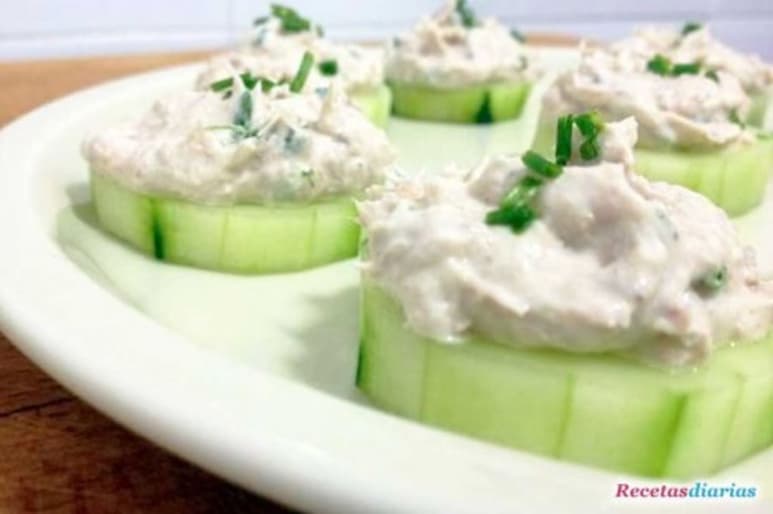 Canapés de pepino