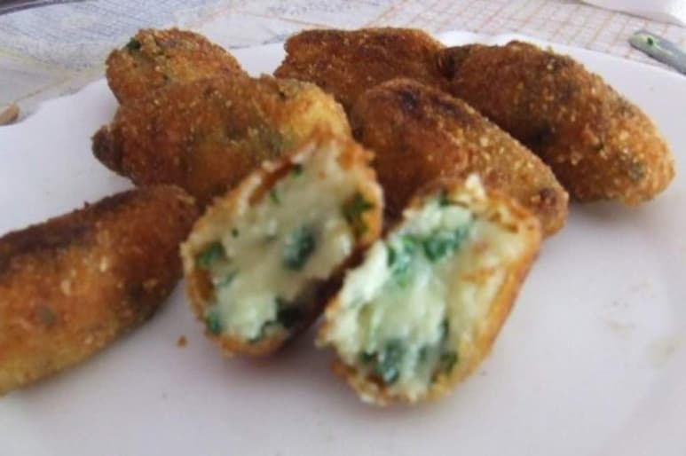Croquetas de espinacas y queso Idiazabal