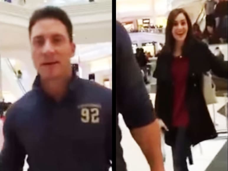 El sujeto cambió su actitud al darse cuenta que era grabado. (YOUTUBE)