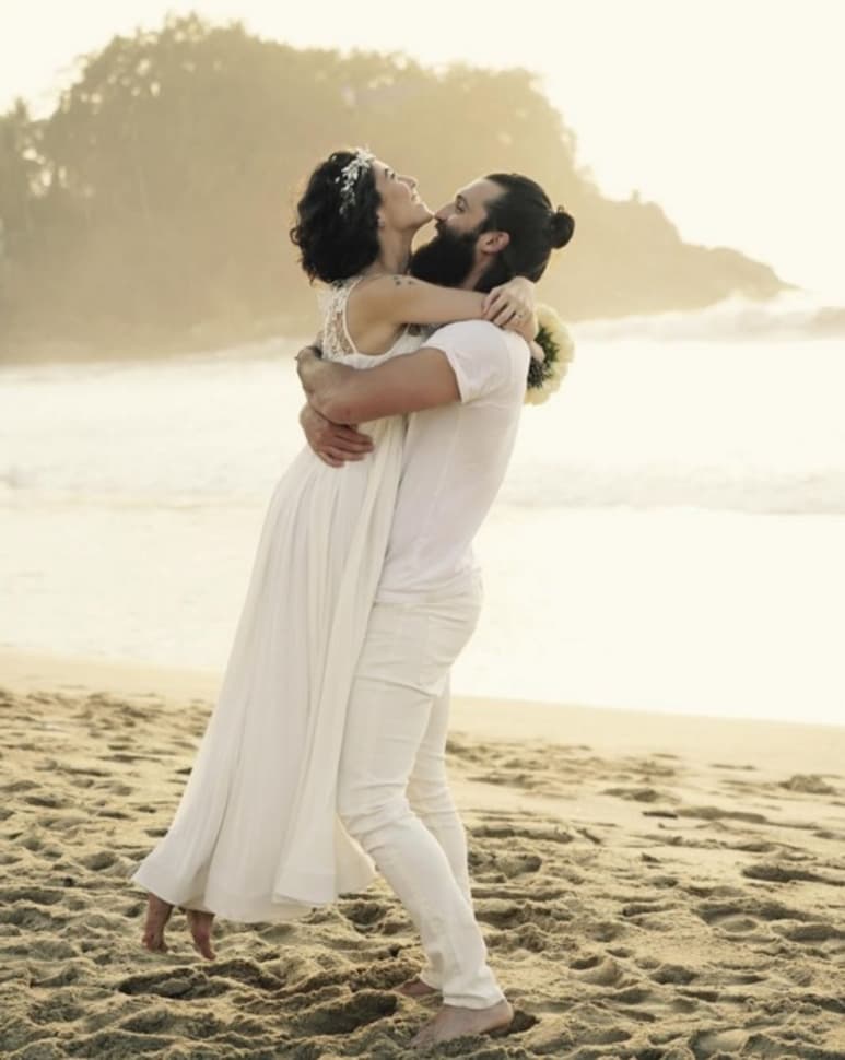 Boda. La actriz contrajo nupcias con Kenneth Ray.
