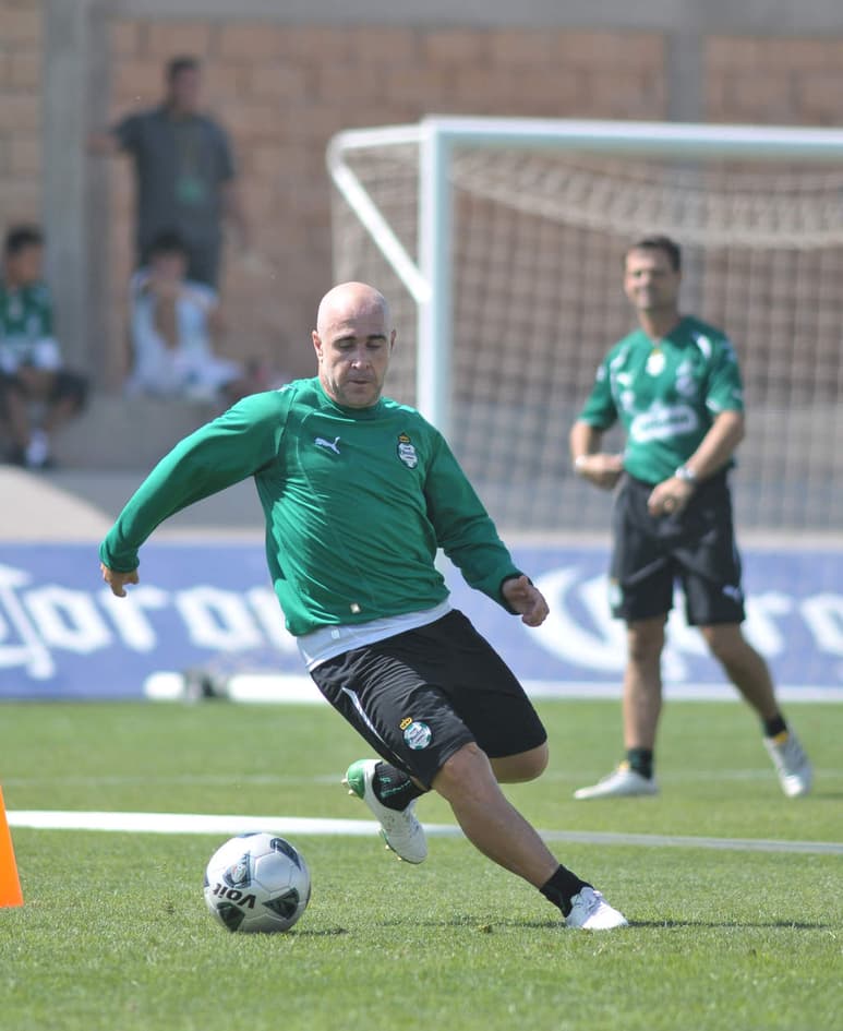 Rodrigo “El Pony” Ruiz en su segunda etapa con Santos Laguna. (Archivo)