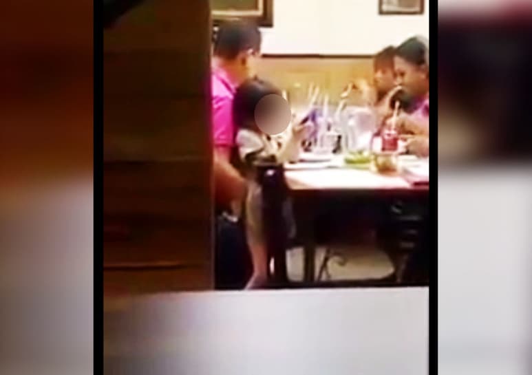 Las imágenes fueron captadas por un presunto trabajador del restaurante. (FACEBOOK)