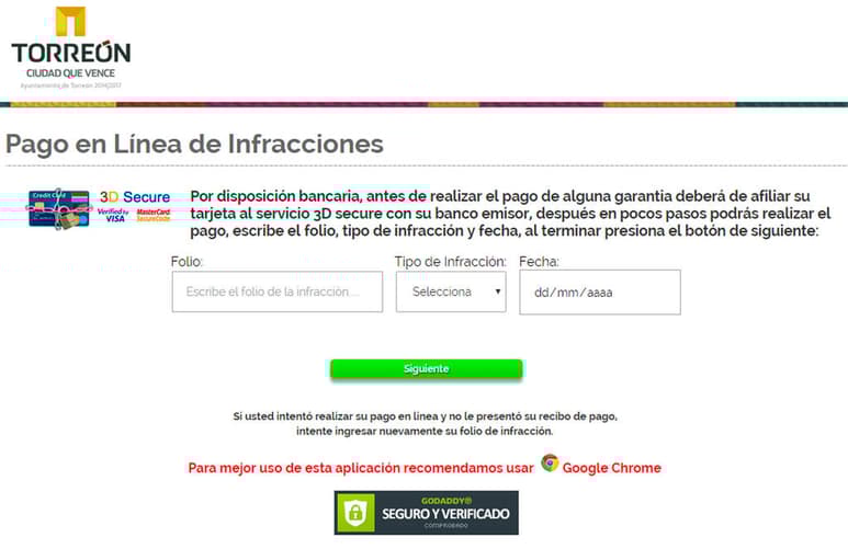 Facilidades.- Con los pagos en línea de las multas viales, los contribuyentes se ahorran tiempo. Si pagan dentro de los 7 días naturales siguientes, obtienen 50 por ciento de descuento. (PAGOENLINEA.TORREON.GOB.MX)