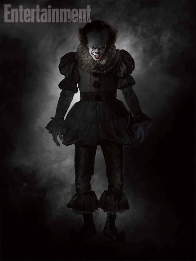 De miedo. Revelan la imagen completa del nuevo payaso de It.